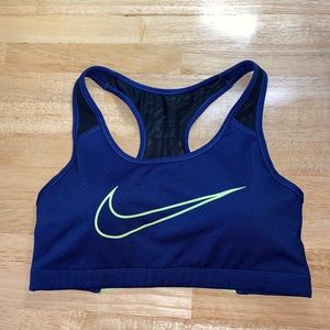 Nike blue sports bra